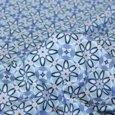 fibranne viscose sergé ethique gris ciel etoile