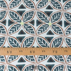 fibranne viscose geometrique carreau duck fond beige clair