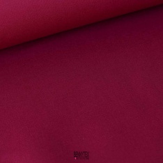 coupon 3 m toile de coton lourde cerise