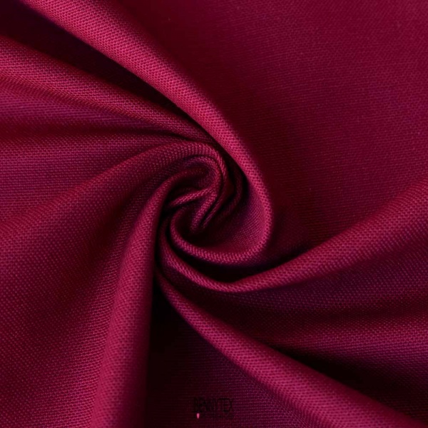 coupon 3 m toile de coton lourde cerise