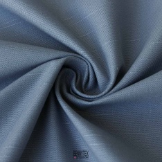 coupon 3 m toile de coton lourde sauvage indigo gris