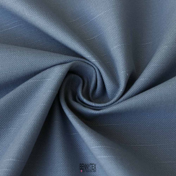 coupon 3 m toile de coton lourde sauvage indigo gris