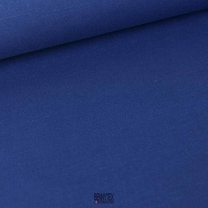 coupon 3 m toile de coton lourde bleu roi