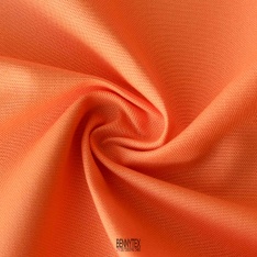 coupon 3 m toile de coton lourde orange fluo