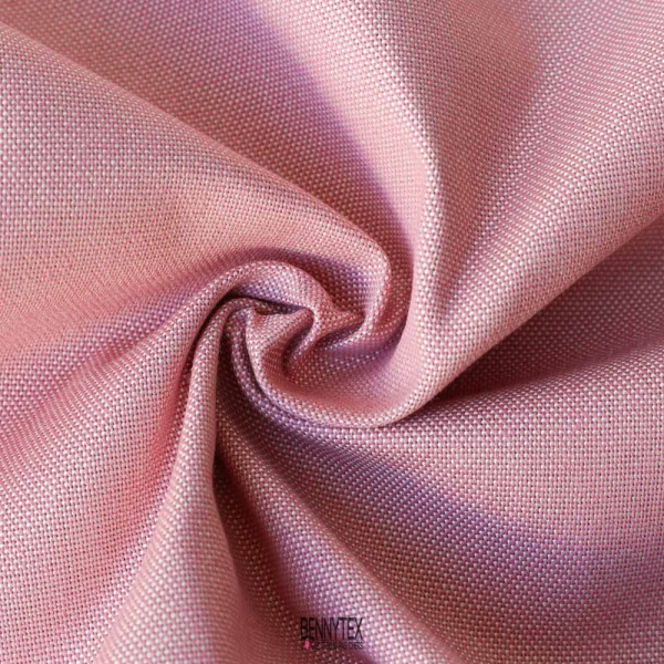 coupon 3 m toile de coton lourde vieu rose