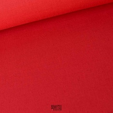 coupon 3 m toile de coton lourde rouge vif