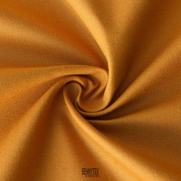 coupon 3 m toile de coton lourde safran