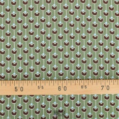 fibranne viscose fond vert olive pac man