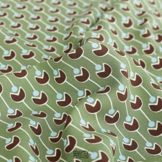 fibranne viscose fond vert olive pac man