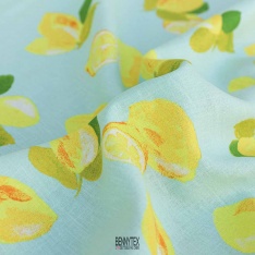 lin viscose citron jaune vert menthe souple