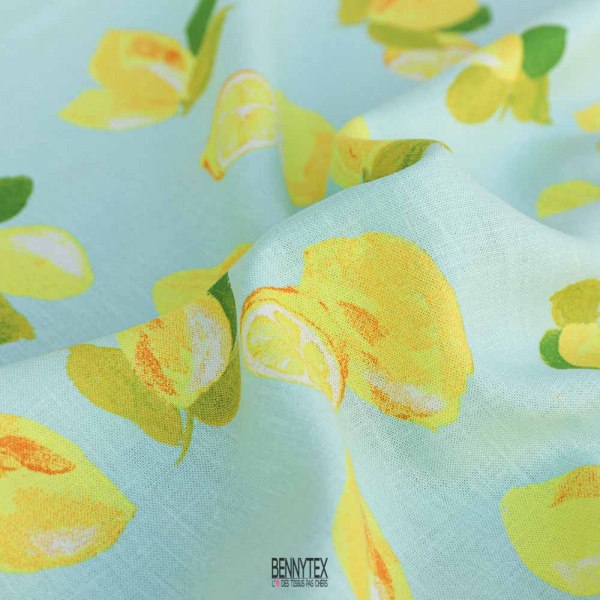 lin viscose citron jaune vert menthe souple
