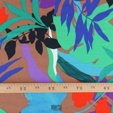 Satin viscose imprimé digital floral