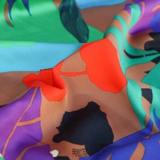 Satin viscose imprimé digital floral