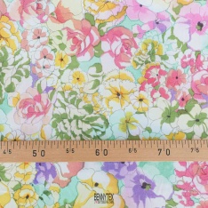 popeline de coton souple douce fleurs sublime