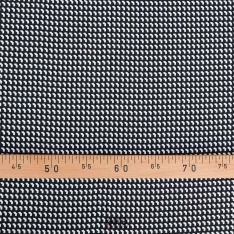 crepe viscose marocain dessin origamique noir et blanc