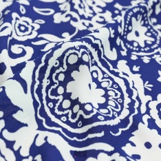 faille viscose gerard de luxe bleu matine clair fond ecru