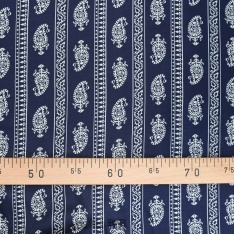 satin de viscose luxe marine cachemire sublime