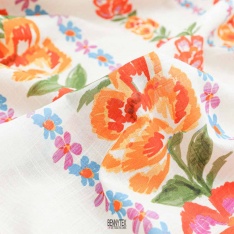 voile de coton de luxe sesame ferme rio blanc ecru