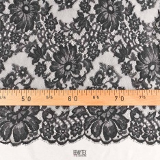 dentelle de calais solstiss elie saa de luxe souple bande 50cm bleu noir