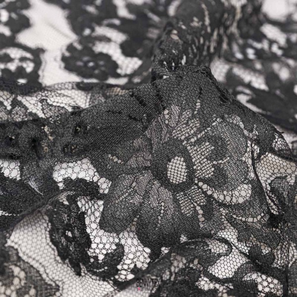 dentelle de calais solstiss elie saa de luxe souple bande 50cm bleu noir