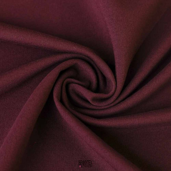 molleton coton 100% lie de vin made in france