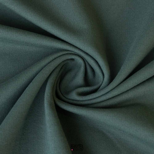 molleton coton 100% vert duck canard made in france