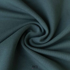 molleton coton interlock 100% bleu paon made in france