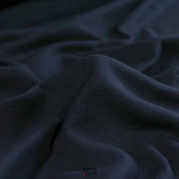 coupon maille cote 1/1 peigné mini bébé pyjama body bleu nuit
