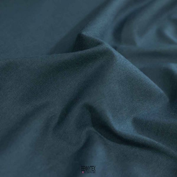 coupon maille douceur cote 1/1 peigné bébé pyjama body bleu canard