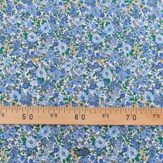 voile de coton italien style lyberté souple sublime pastel color bleu