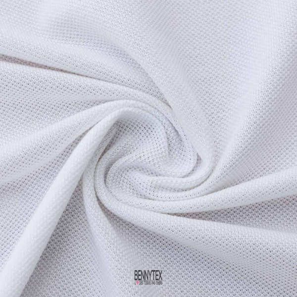 maille piquet lacosta coton blanc tee shirt polo sublime