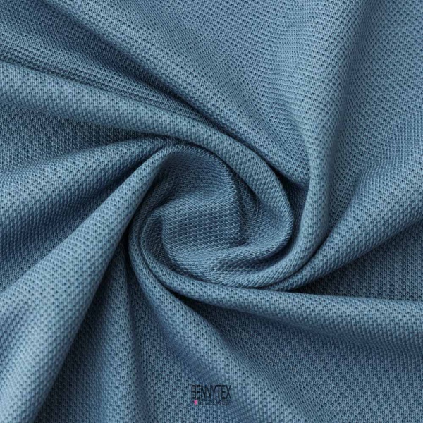 maille piquet lacosta coton bleu indigo pale tee shirt polo sublime