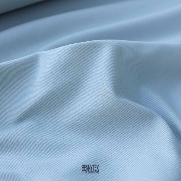 coupon gabardine de coton luxe lourd gris clair elasthanne
