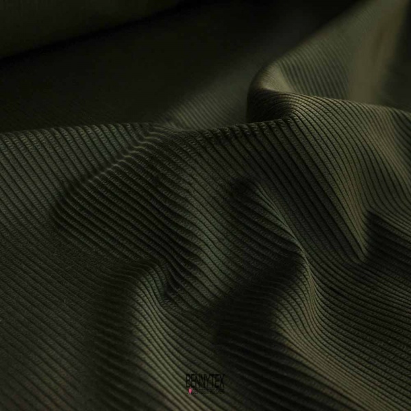 velours balnain 500 raie kaki luxe