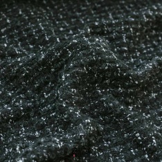 tweed charmel noir avec fil legerement brillant