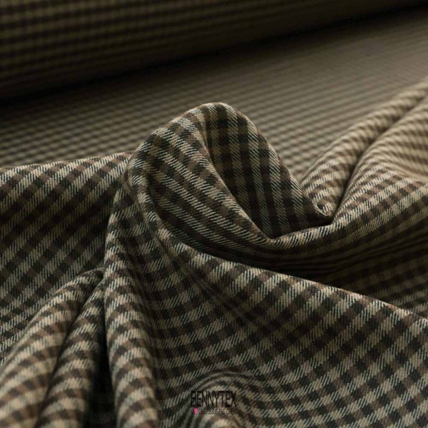 laine souple fine de luxe balnain carreau camel et choco