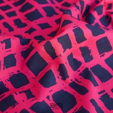 popeline souple 100% coton fushia rayure