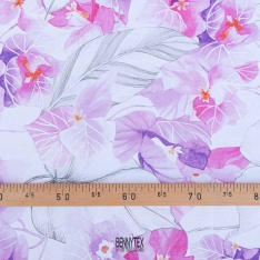 cretonne 100% coton grosses fleurs