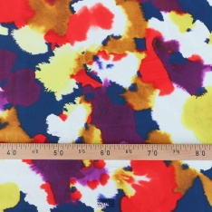 popeline de luxe 100% coton dessin multicolor