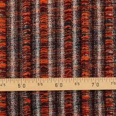 tweed malhia de luxe lurex fond noir orange
