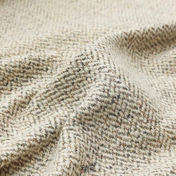 tweed mohair laine lurex or l'or de la laine