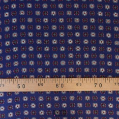 twill viscose de luxe bleu marine roi dessin classe