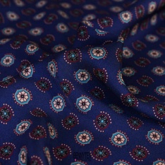 twill viscose de luxe bleu marine roi dessin classe