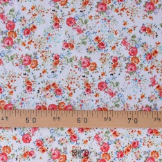 voile de coton cretonne style libertad fond cassé sublime