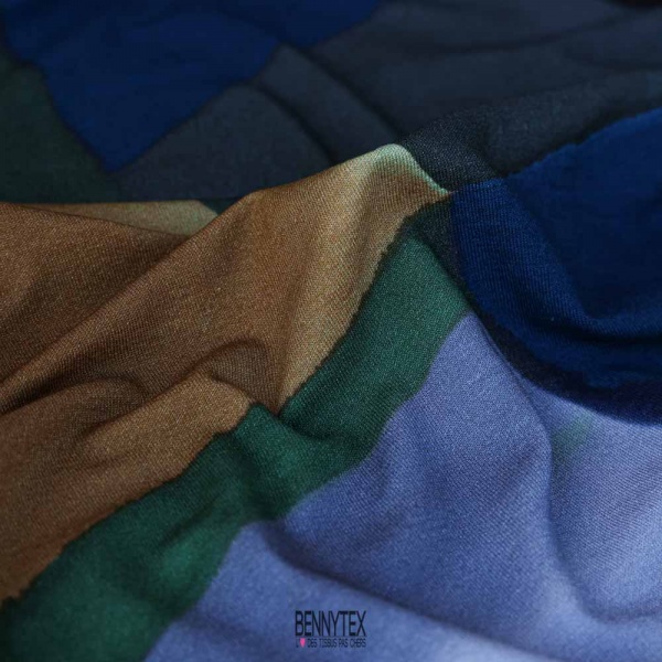 Jersey viscose imprimé asymetrique all colors