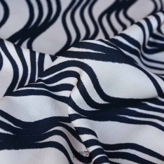 fibranne viscose de luxe rayure blanc ecru