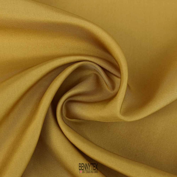pongé organza 100% soie de luxe fluide et opaque safran