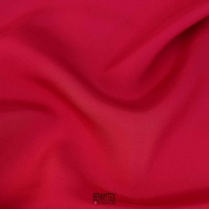 pongé organza 100% soie de luxe fluide et opaque CERISE BORDEAU