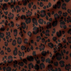 velour 1000 raie leopard fond brique tache prune noir
