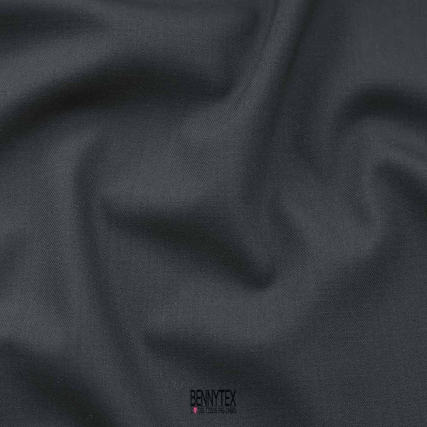coupon 3 m toile de coton lourde noir